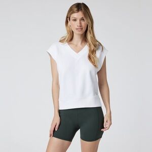 NWT Vuori Sedona vest top, white medium